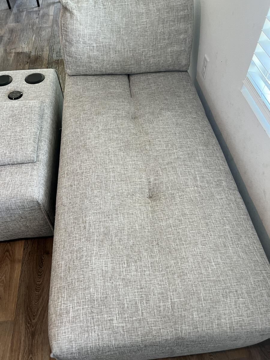 After upholstery cleaning